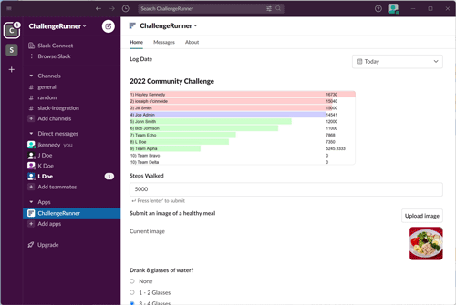 ChallengeRunner Integration with Slack